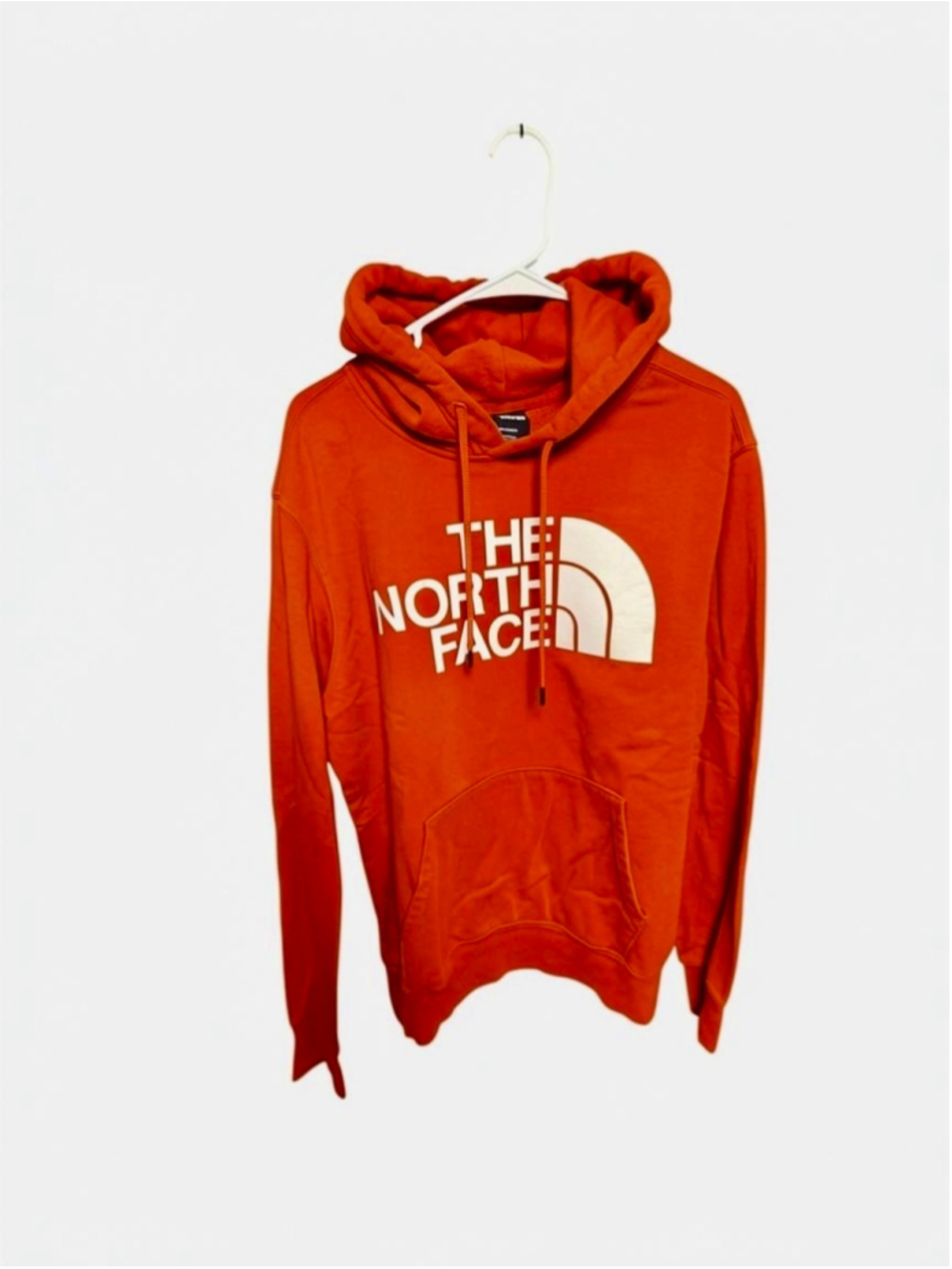 Men's The North Face Hoodie Sweatshirt Size M Red White Logo